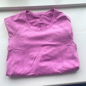 Lululemon long sleeve pink/purple swiftly tech top!